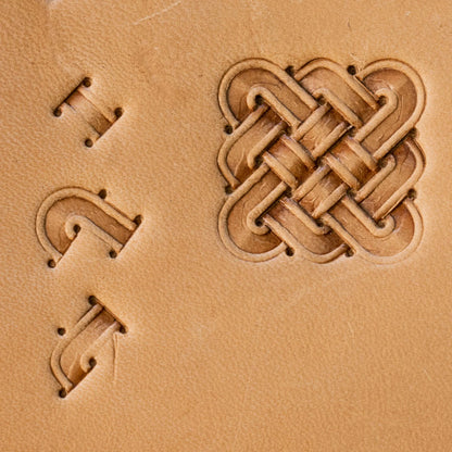 LT831 Basket Weave Leather Stamping Tool– Celtic Knot