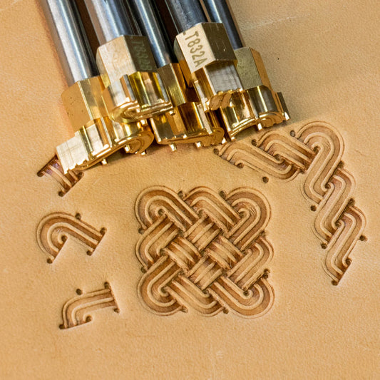 LT832 Basket Weave Leather Stamping Tool– Celtic Knot