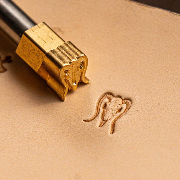 Goat Leather Stamp – Skull Style