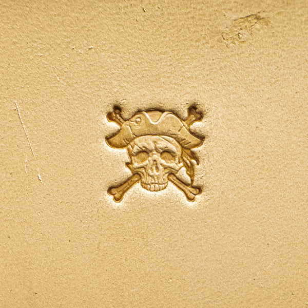 Skull Leather Stamp – Pirate Crossbones