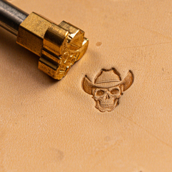 Skull Leather Stamp – Cowboy Hat
