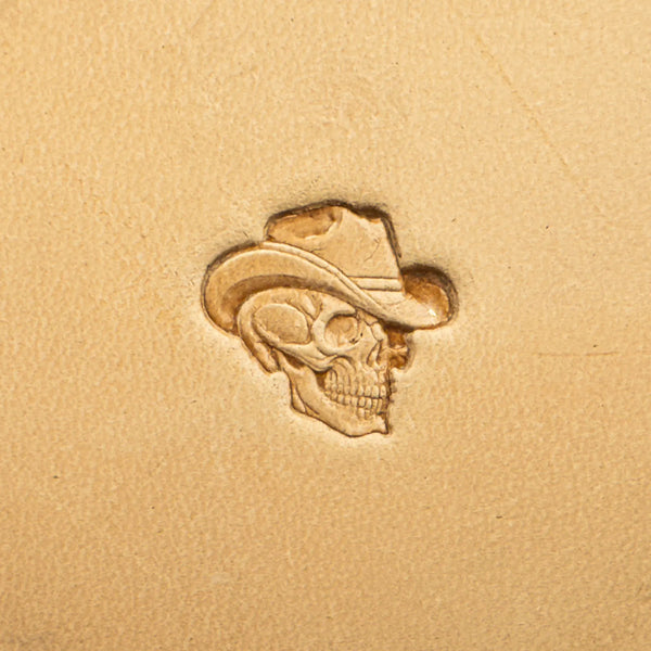 Skull Leather Stamp – Cowboy Hat