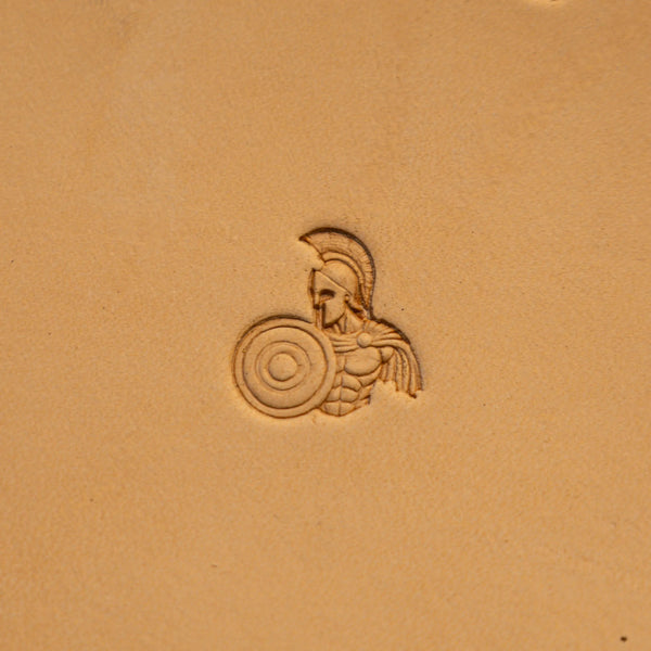 Pattern Leather Stamp – Spartan Warrior