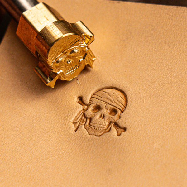 Skull Leather Stamp – Pirate Bandana