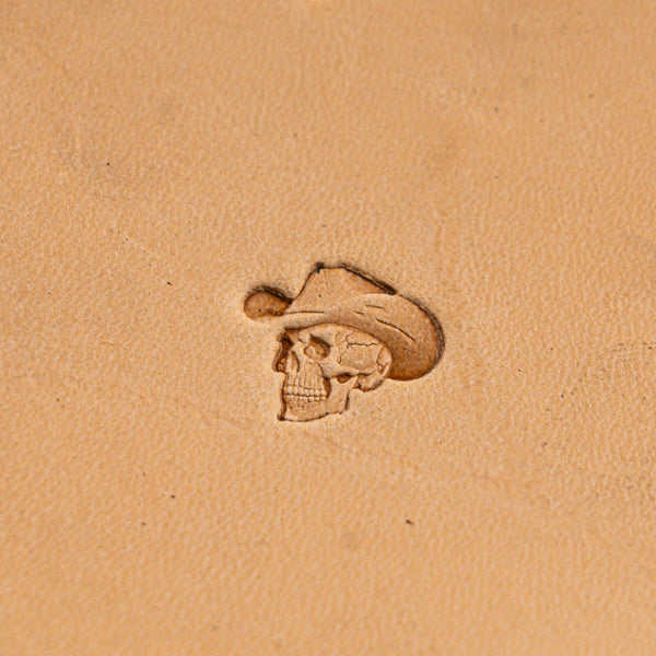 Skull Leather Stamp – Cowboy Hat