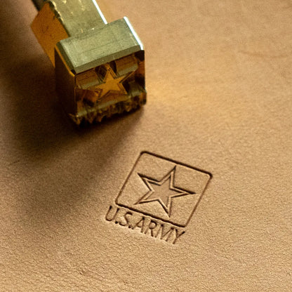 LT810 Geometric Leather Stamping Tool for Professional Crafters – US Army Badge Geometric 13x15mm (1/2" x 7/12")