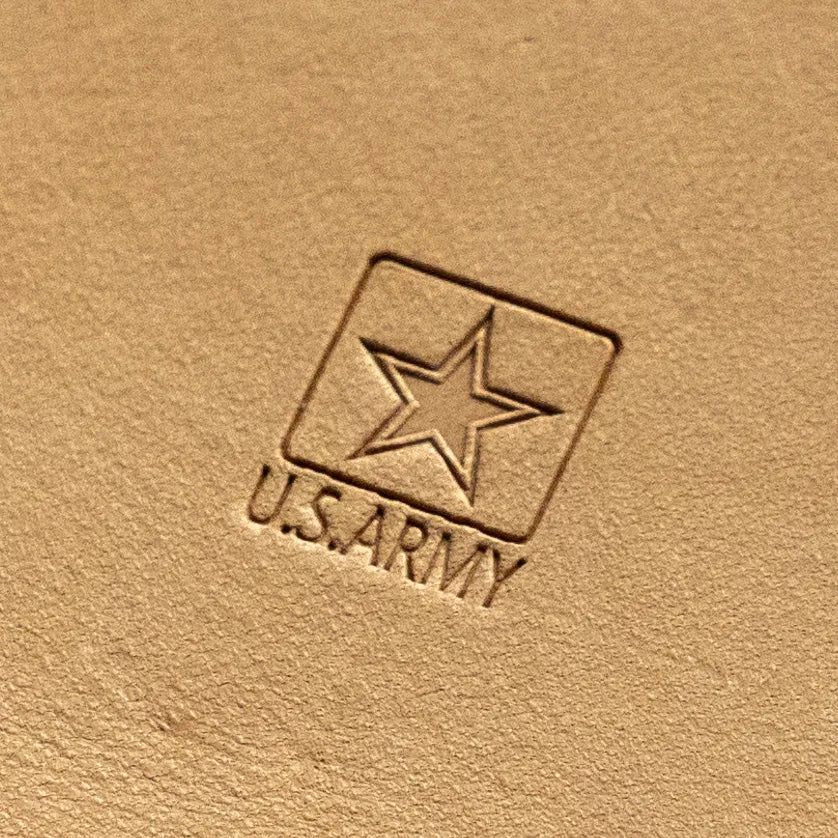 LT810 Geometric Leather Stamping Tool for Professional Crafters – US Army Badge Geometric 13x15mm (1/2" x 7/12")