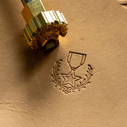 LT811 Pattern Leather Stamping Tool for Professional Crafters – Star Medal Pattern 19x21mm (3/4" x 5/6")