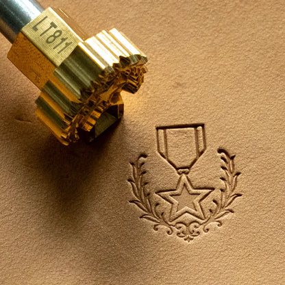 LT811 Pattern Leather Stamping Tool for Professional Crafters – Star Medal Pattern 19x21mm (3/4" x 5/6")