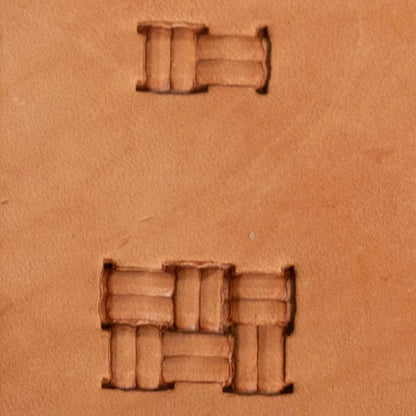LT781 Basket Weave Leather Stamping Tool for Professional Crafters – 14x8mm (5/9" x 5/16")