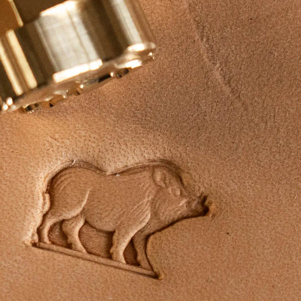 Pig Leather Stamp – Wild Boar